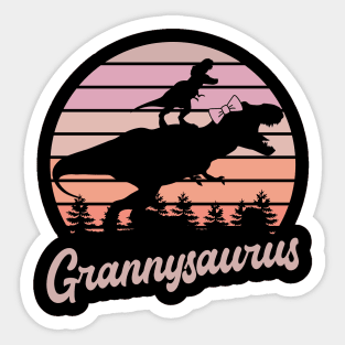 Grannysaurus T-Rex Dinosaur Sticker